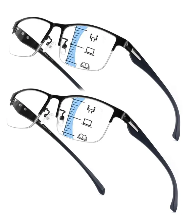 Hubeye Half Moon Occhiali Lettura 1,5 Mezza Montatura Anti Luce Blu