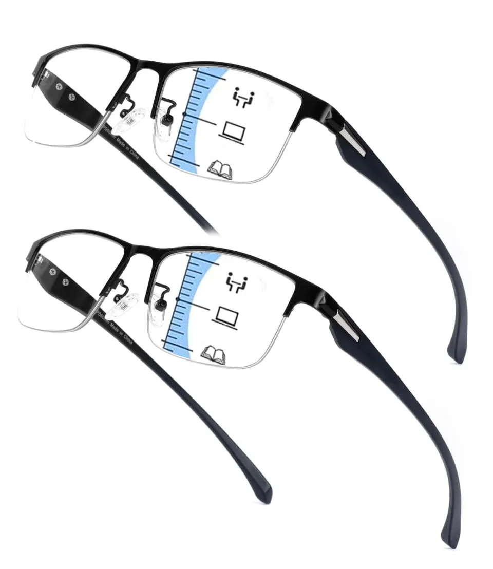Hubeye Half Moon Occhiali Lettura 1,5 Mezza Montatura Anti Luce Blu