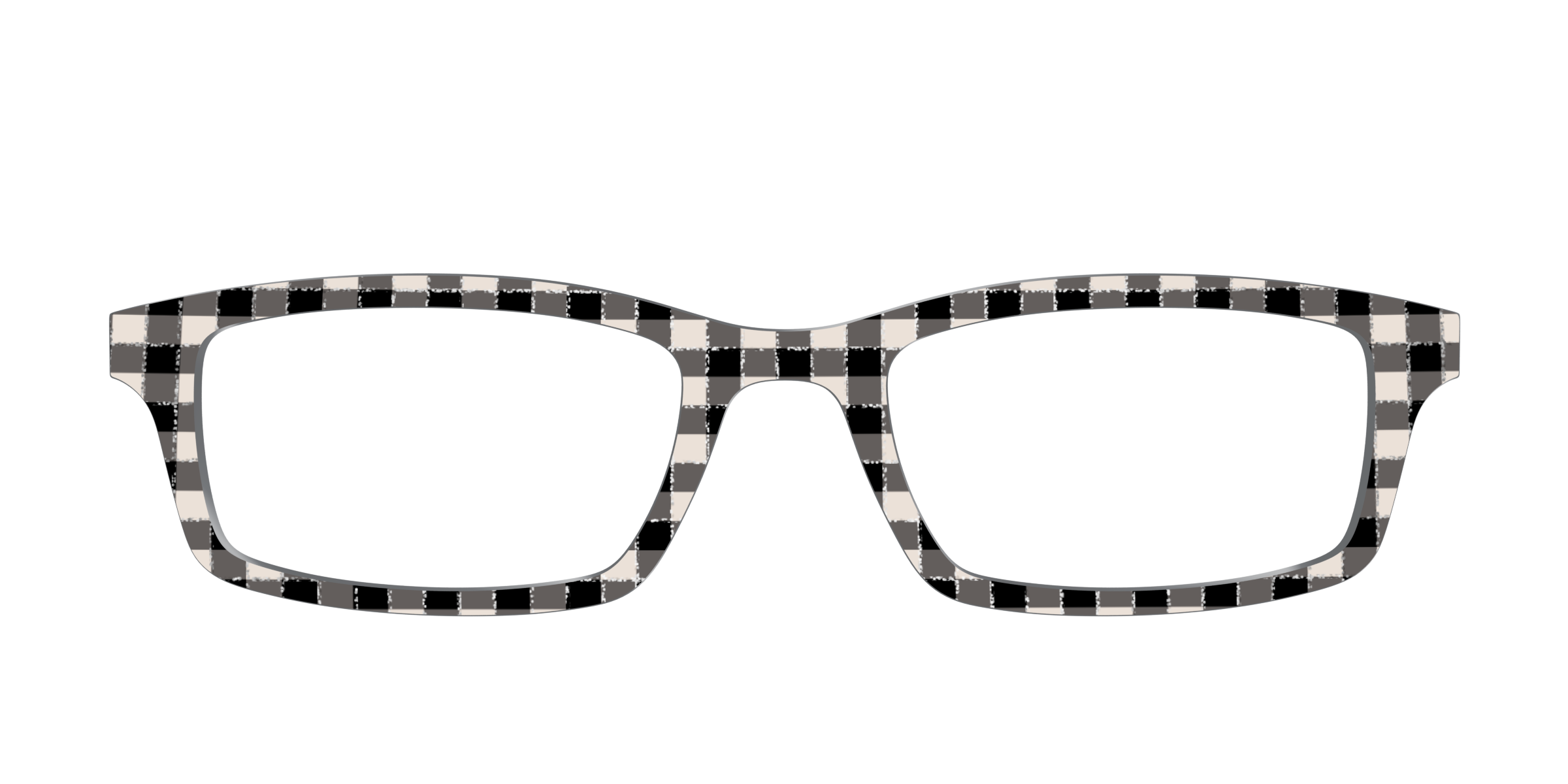 Pair Eyewear Design Tops The Black Buffalo Check with Glitter top