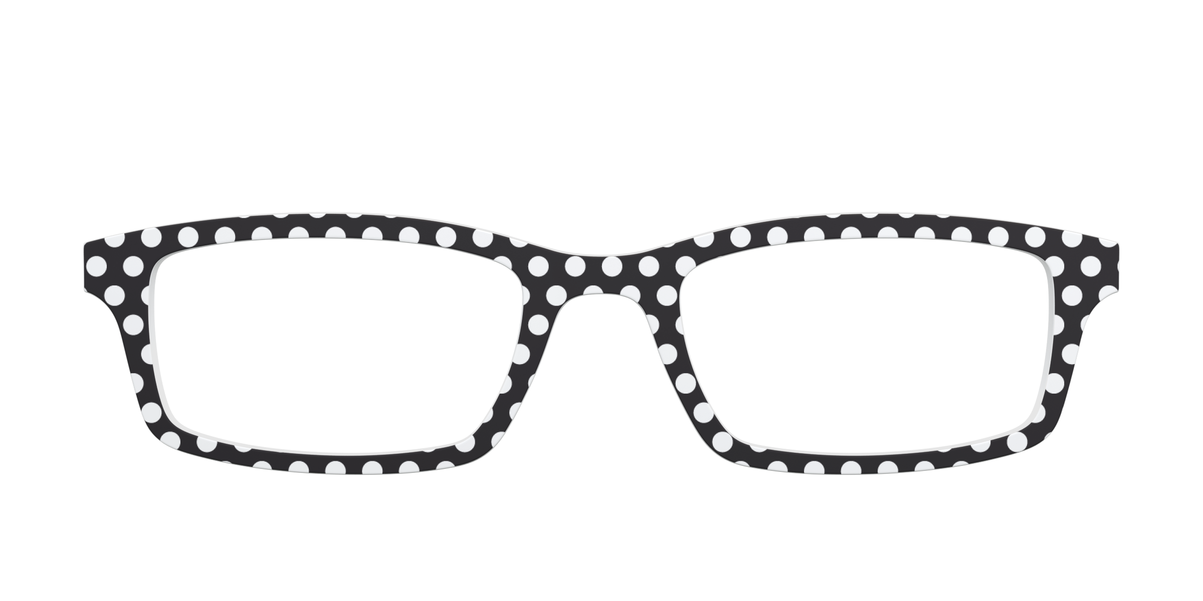Pair Eyewear Solid Tops Black Polka Dots top nero pois S16